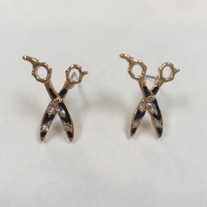 Scissor Stud Earrings